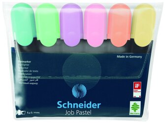 Zakreślacz Schneider Job 6kol Pastel [SR115097]