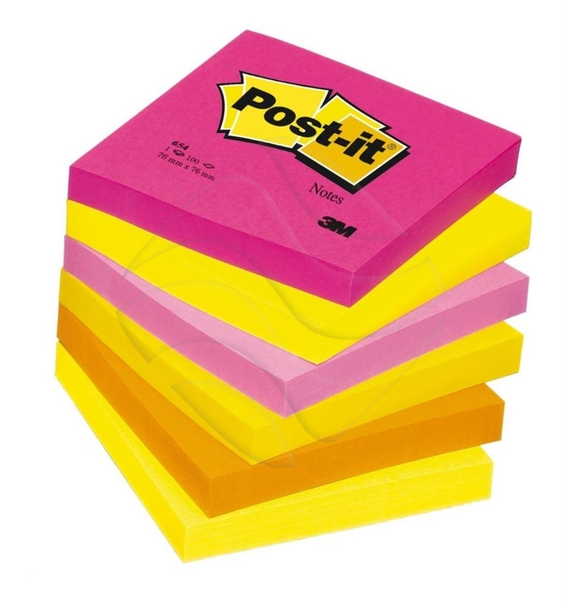 Bloczek Samoprzylepny 76x76 Tutti Frutti Mix Kol Post It E Aston Pl