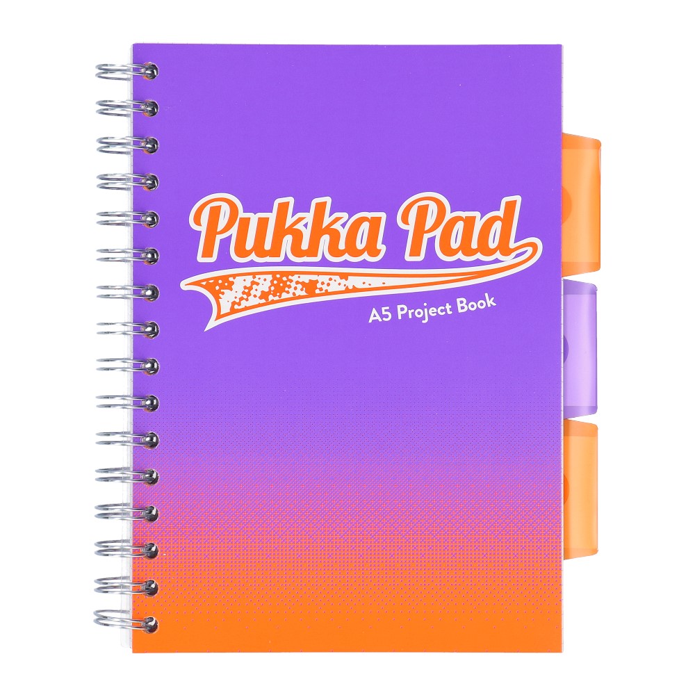 Kołozeszyt Pukka Pad Project Book Fusion w kolorze fioletowym a5 200 KARTEK
