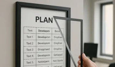 Ramki magnetyczne samoprzylepne na materiały informacyjne