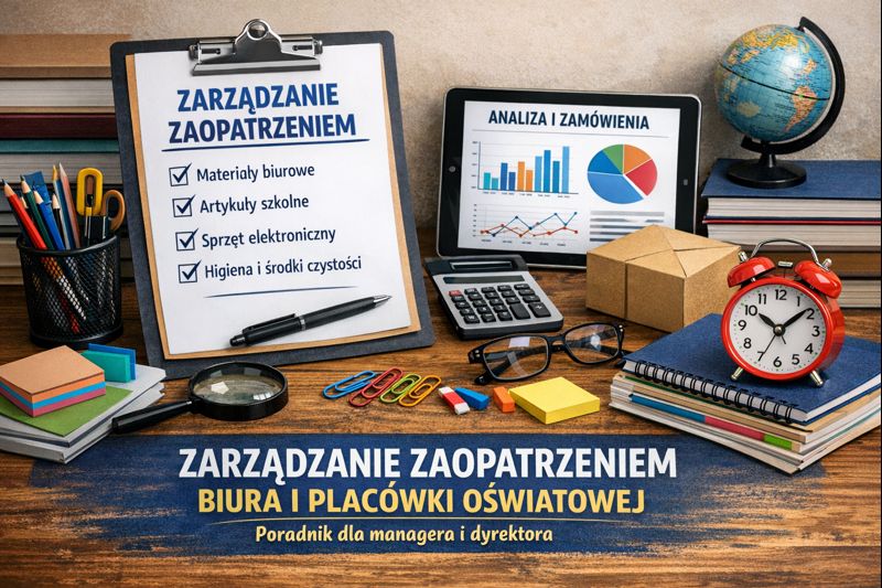 Jak efektywnie zarządzać zaopatrzeniem biura i placówki oświatowej? Poradnik dla managera i dyrektora