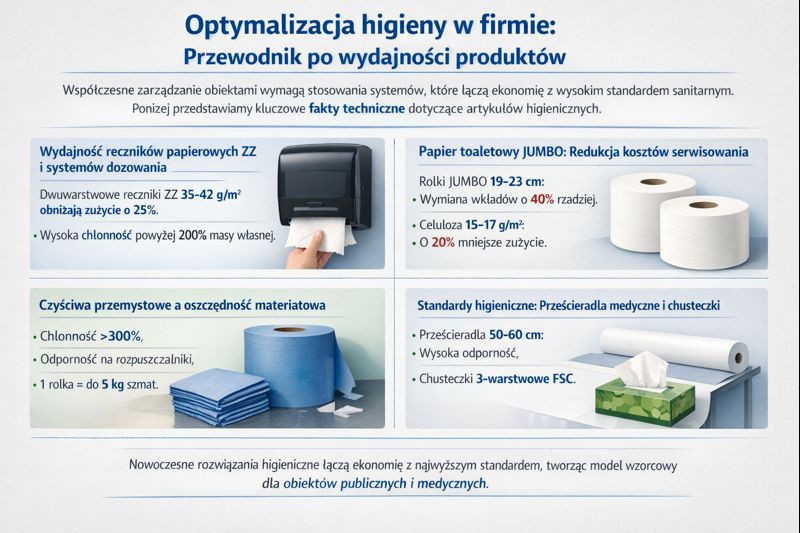 Artykuły higieniczne dla firm: Jak zoptymalizować wydajność i koszty?