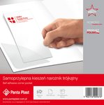 Kieszeń samoprzylepna, narożnik trójkątny PVC 120 x 120 mm x 10 szt