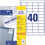 Etykiety Samop. Avery 48,5x25,4 40/A4 A'10 Białe No.6126