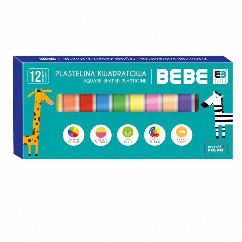 Plastelina 12 kol. Neonowa B&B KIDS / Interdruk