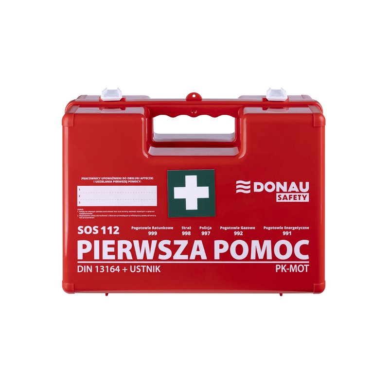 Apteczka Donau Safety Plastikowa K-10 +A Pomarańczowa  /DONAU SAFETY
