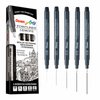 Cienkopisy Pointliner Czarne Zest. 5szt. Różne Końcówki [S20P-ST5PL] / Pentel