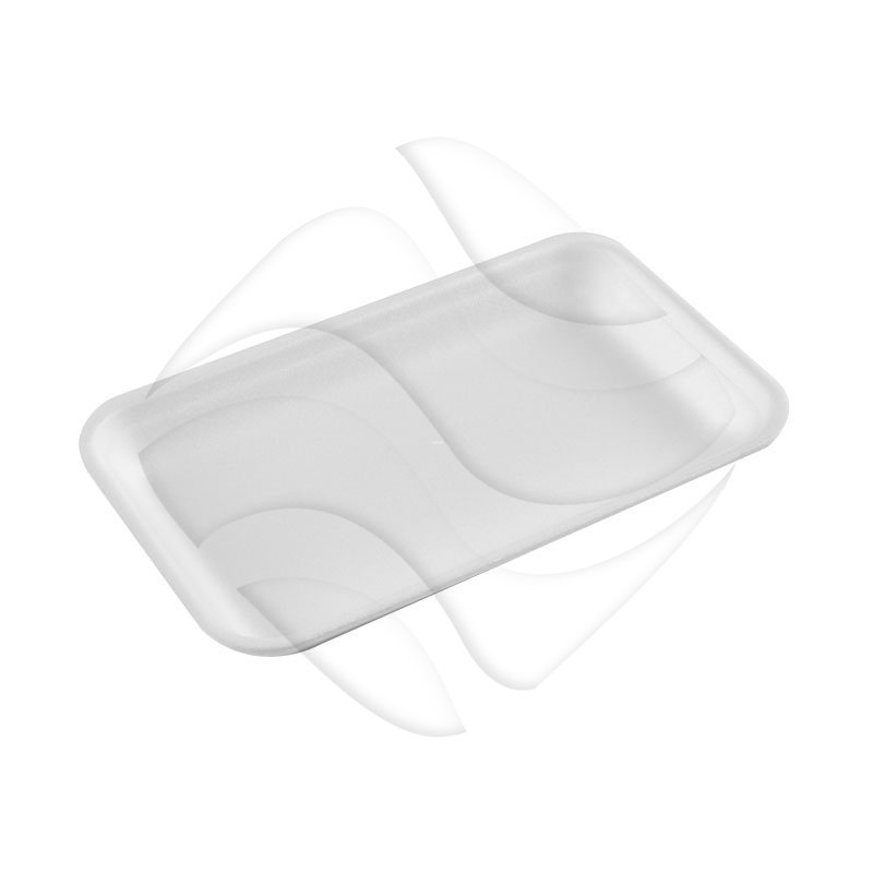 Tacka Styropianowa Biała 222X134X24mm /Huhtamaki