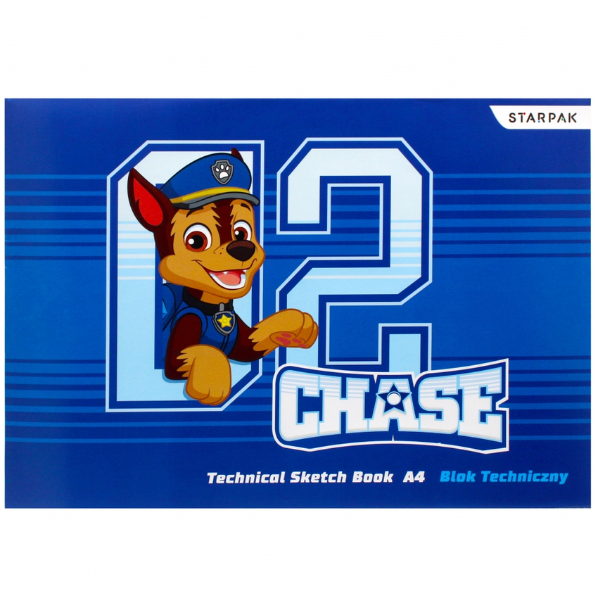 Blok Techniczny A4 10k Biały Paw Patrol /Starpak