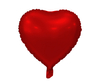 Balon foliowy Serce, matowe, czerwone, 18 cali /GoDan