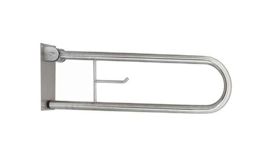 Poręcz łukowa uchylna do łazienki biała