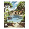 Malowanie po numerach BRUSHME 40x50 cm lazurowa zatoka 1 szt.