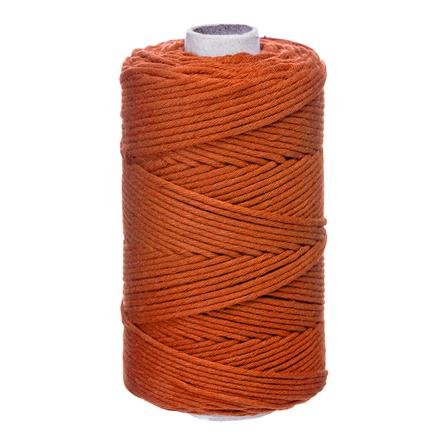 Sznurek Bawełniany Skręcany 3mm 100m Rudy / DpCraft