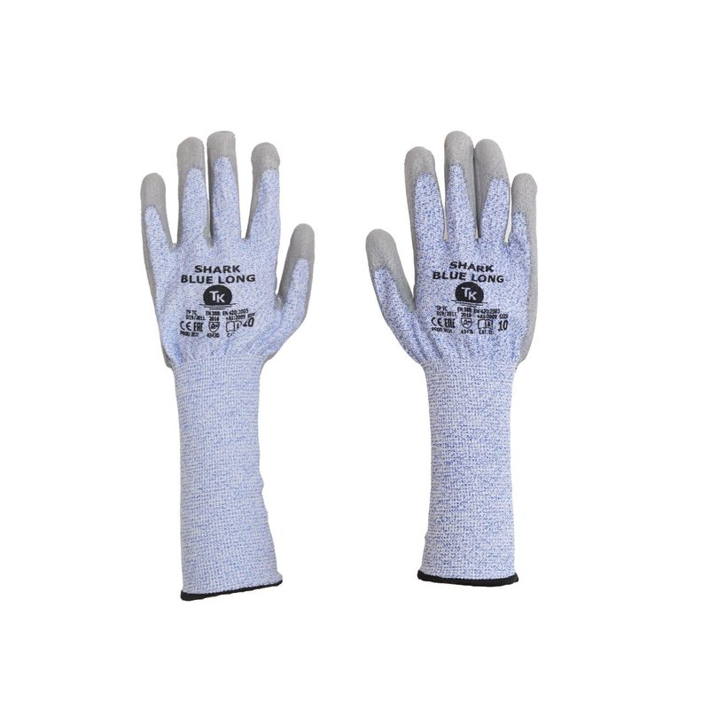 Rękawice TK Shark Długie Rozm. 10 Niebieskie   /TK GLOVES
