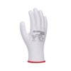 Rękawice Donau Safety Pu White Kat. II Rozm. 6 Białe  /DONAU SAFETY