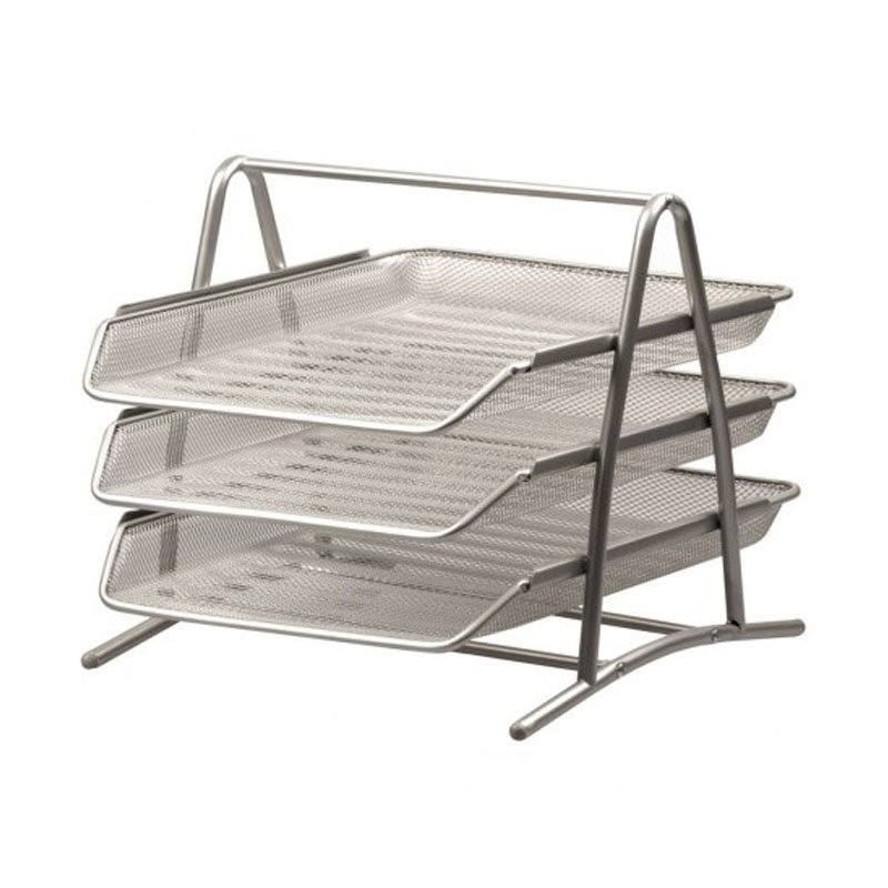 Zestaw 3 Szuflad A4 BV515-S Siatka Srebrny /Tetis