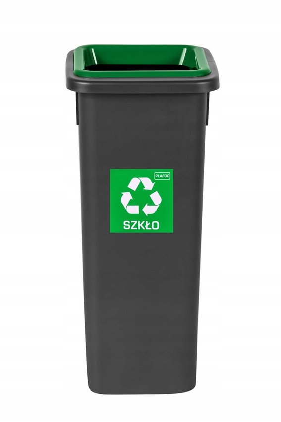 Kosz na Śmieci FIT BIN 20L Zielony Szkło / Plafor
