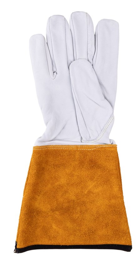 Rękawice spawalnicze DONAU SAFETY DS-KEV WELTIG kevlar skóra kozia rozm. 10/XL biało-złote