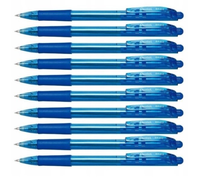 Długopis Aut. Pentel BK417 0.7mm 10sztuk Niebieski 