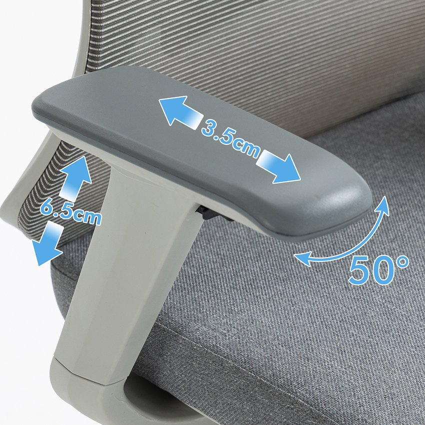 Fotel biurowy OFFICE PRODUCTS Siros szary