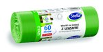 Worki z uszami STELLA do segregacji szkła 60 l 14 szt. zielone zielony