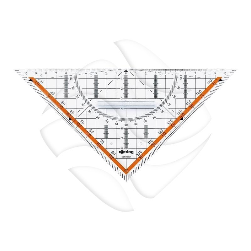 Ekierka Centro Geometryczna z Uchwytem 45/23 - 20cm /Rotring S0903950