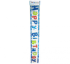 Banner "Happy Birthday", niebieski, 1,8 m  /GoDan