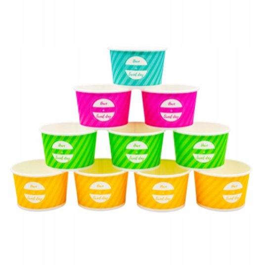 Pojemnik Papierowy na Lody 160ml Bio Sweet Day 50szt.  /Love Nature