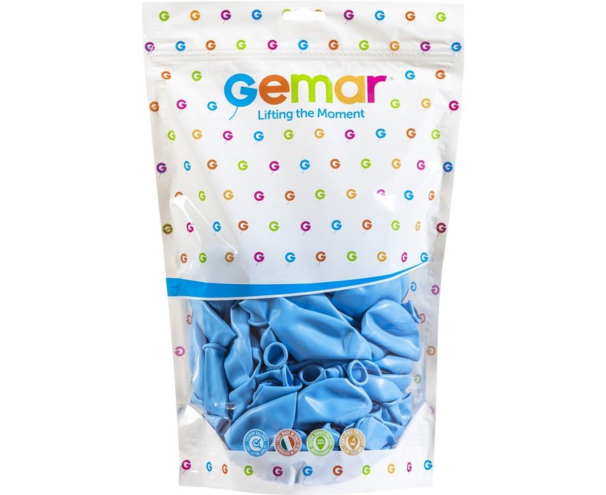 #BL Balony G120 pastel 13" - niebieskie delikatne 72/ 50 szt. (macaron)