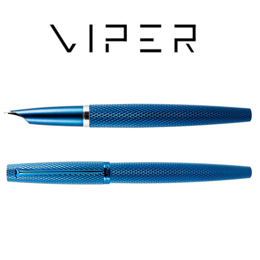 Pióro wieczne DIPLOMAT Viper guilloche F niebieskie