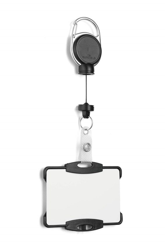  Etui z czarnego tworzywa z mechanizmem ściągającym EXTRA STRONG / Durable