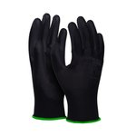 Rękawice Donau Safety Pu Black Kat. II Rozm. 11 Czarne  /DONAU SAFETY