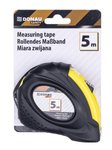 Miarka metalowa DONAU SAFETY zwijana 18mmx5m blister czarno-żółta