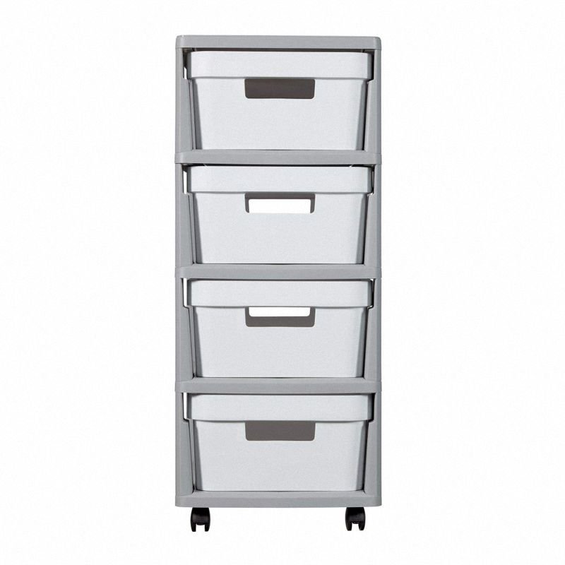  Regał 4x10L Infinity Szaro-Biały / Curver 231559