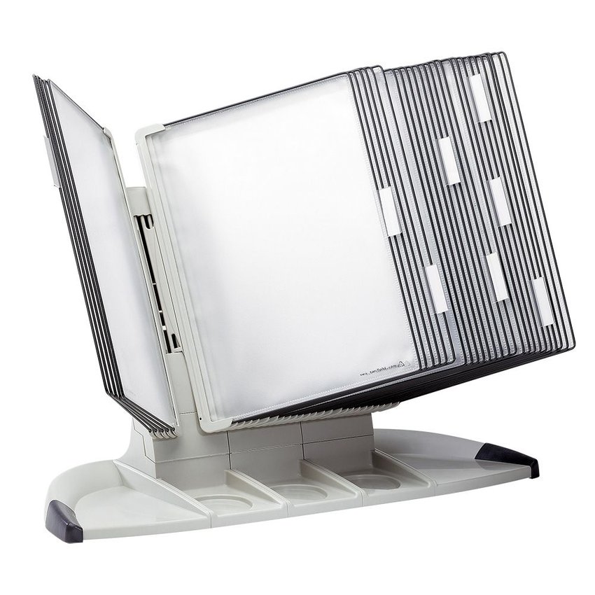 Biurkowy System Prezentacyjny Tarifold A4 +10 Paneli Prezentacyjnych Szarych