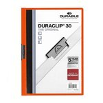 Skoroszyt z Klipem A4 PVC Duraclip 30 Kartek Pomarańczowy /Durable 220009