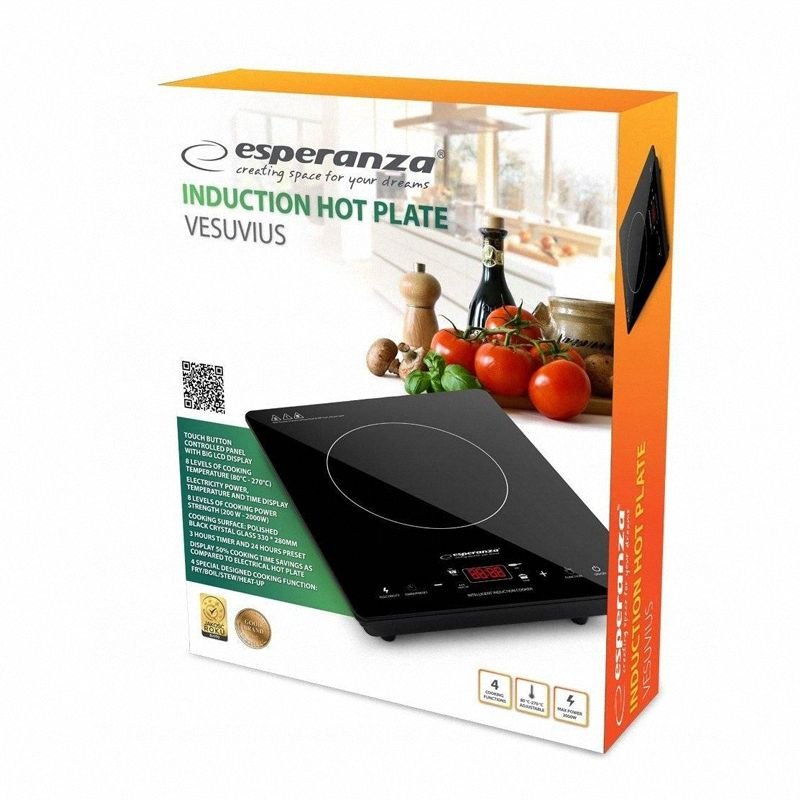 Kuchenka Indukcyjna 2000W Jednopalnikowa Vesuvius Esperanza
