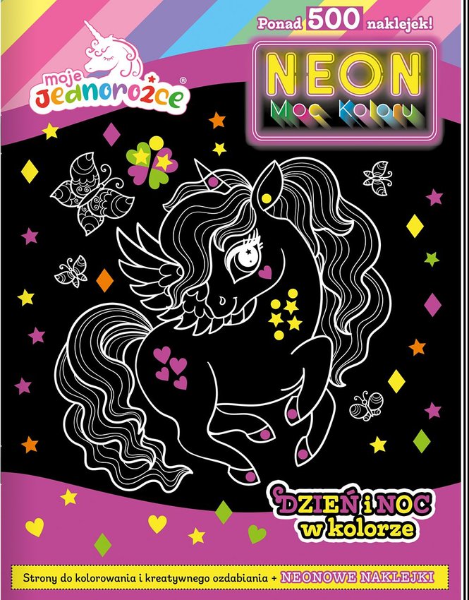 Malowanka 205x280 Neon Moc Koloru + Naklejki /Msz