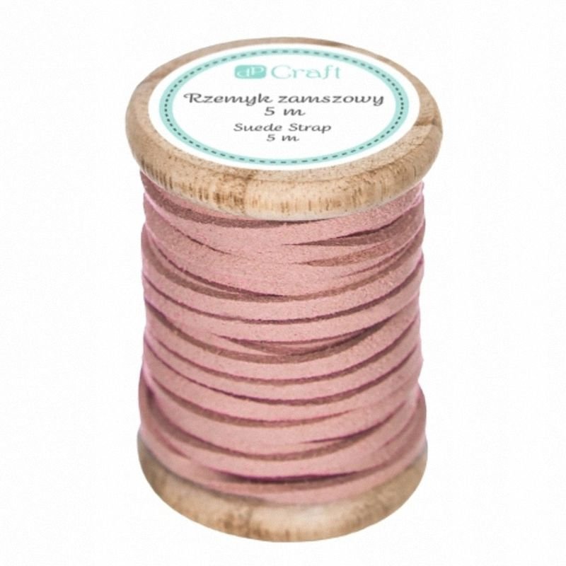 Rzemyk Zamszowy 5m Różowy /DpCraft