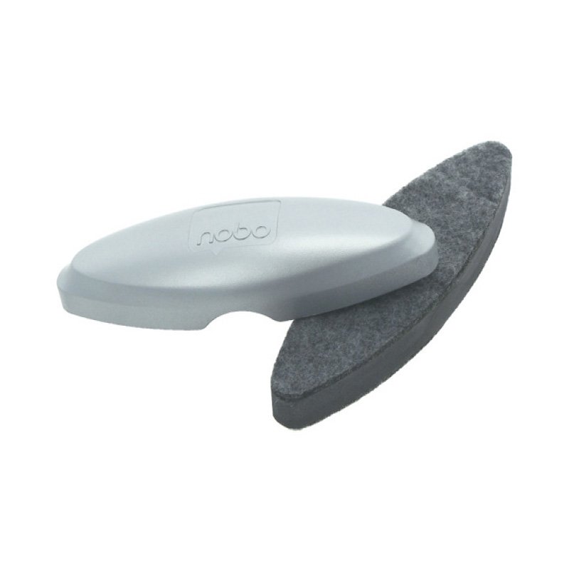 Gąbka Do Tablic Szklanych Nobo Magnetyczna Srebrna