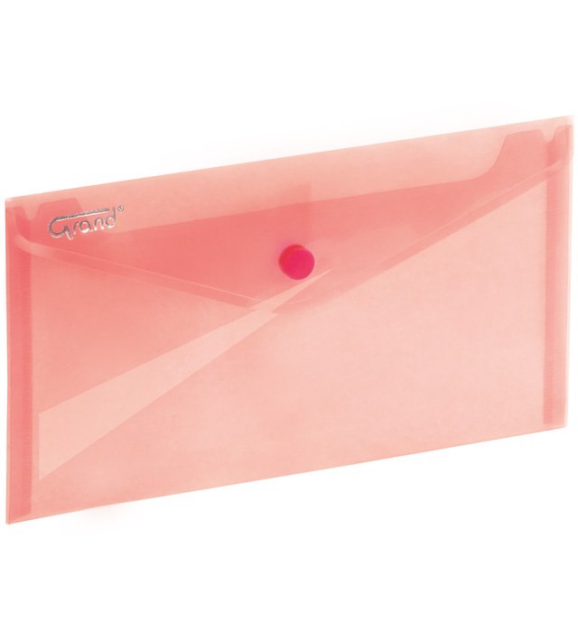 Koperta na zatrzask ZP-046-DL 225x124mm Czerwona /Grand