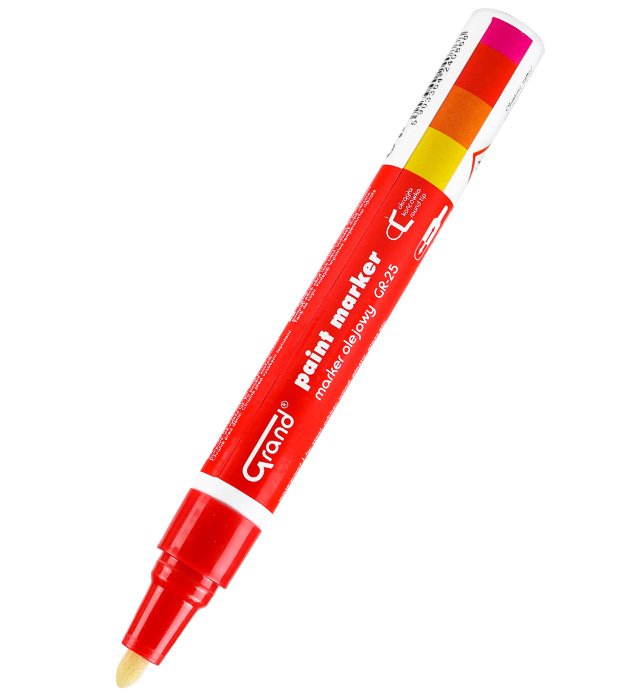 Marker olejowy GRAND GR-25 czerwony