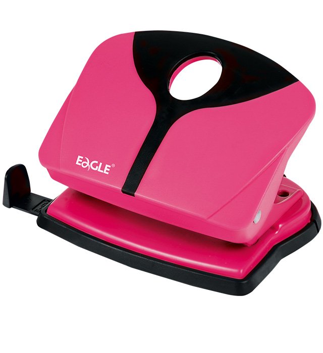 Dziurkacz EAGLE TYP6602 COLORtouch różowy 16 kartek