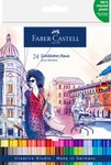 Pisak Akwarelowy Goldfaber Aqua Dwustronny Zestaw 24 Kol. Faber-Castell