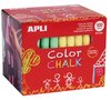 Kreda szkolna APLI okrągła 9x80mm 100 szt., mix kolorów