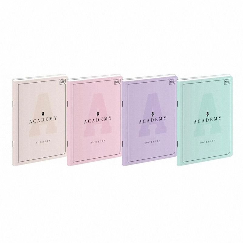 Zeszyt A4 60k Kratka 90g Academy Pastel/Interdruk