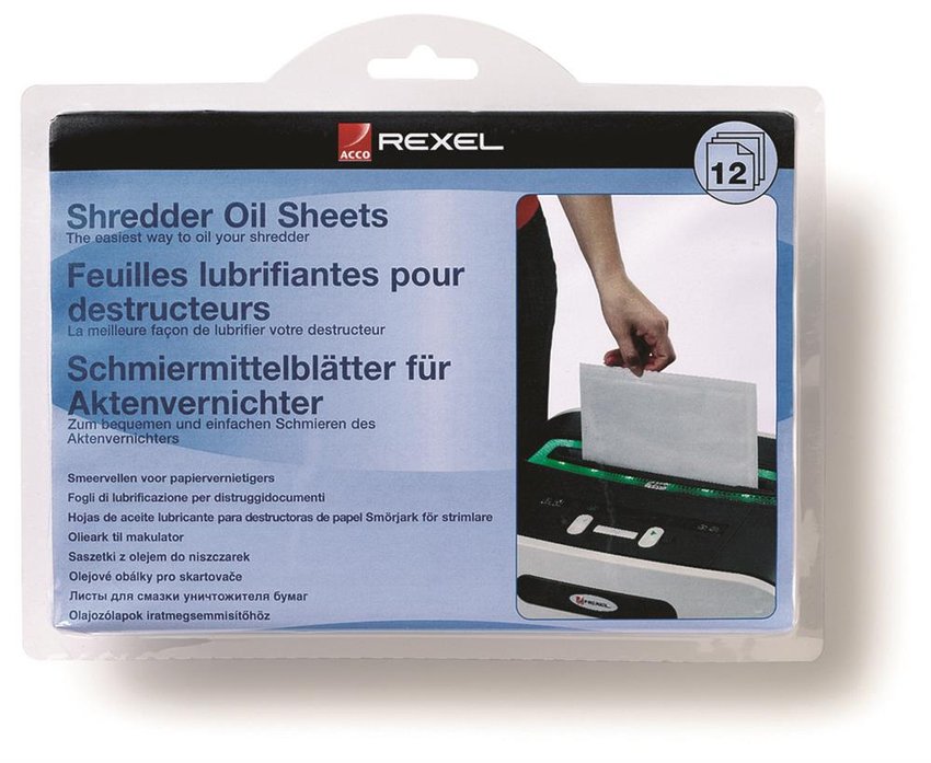 Arkusze Smarujące Rexel Do Niszczarek 12Szt.