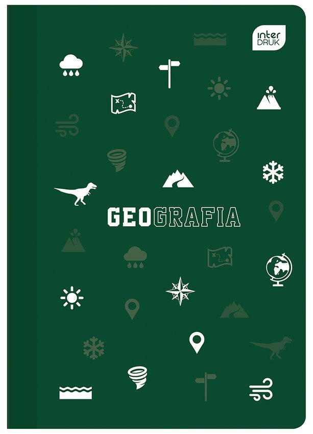 Zeszyt A5 60k Kratka 70g Tematyczny Geografia PP/Interdruk