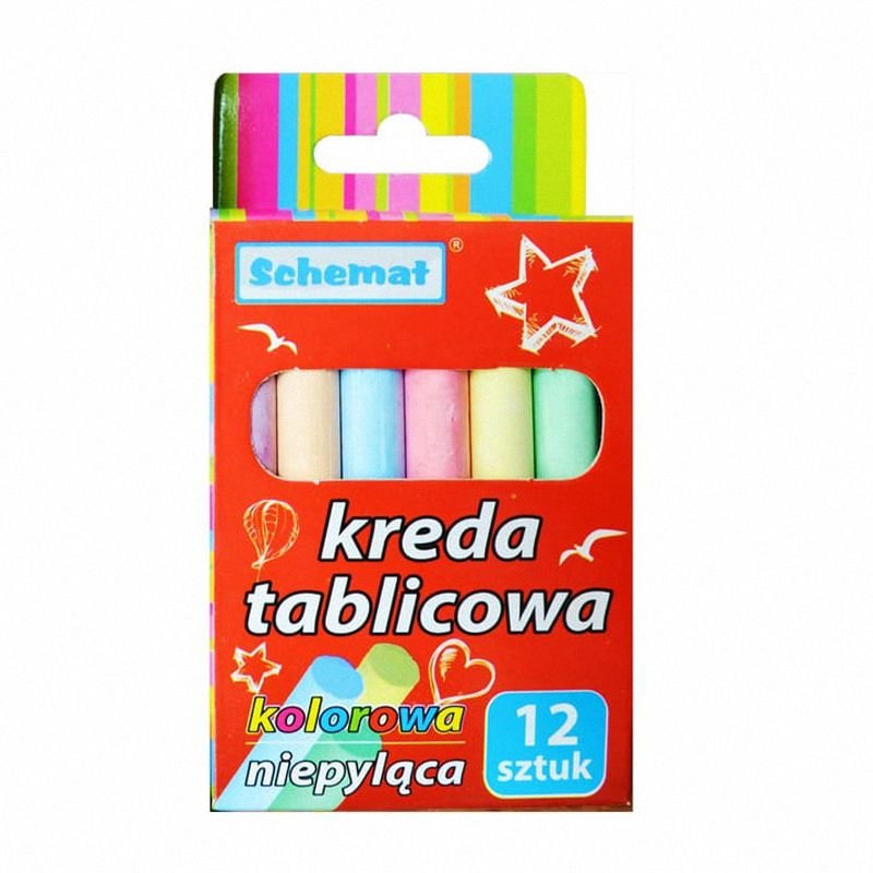 Kreda Tablicowa Okrągał 12szt. Kolor 1343 / Schemat