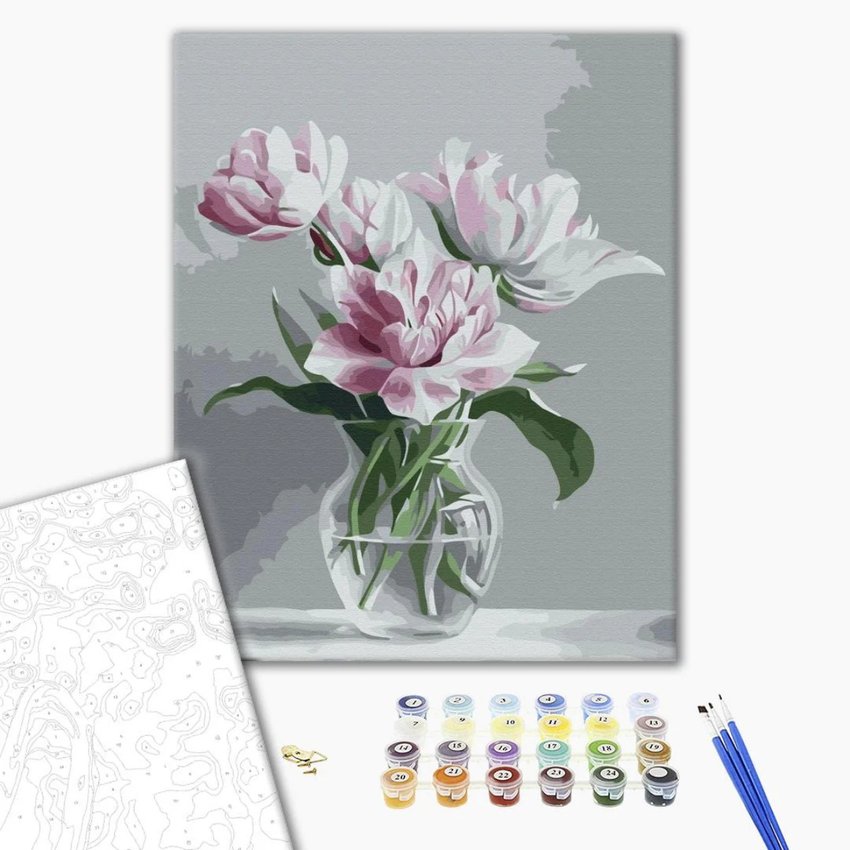 Malowanie po numerach BRUSHME 40x50 cm wazon czułości 1 szt., w pudełku